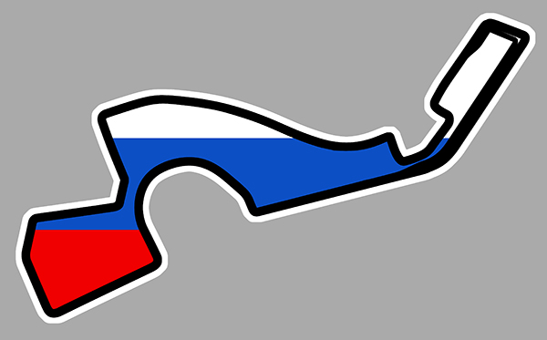 Sticker CIRCUIT RUSSIE SOCHI : Couleur Course