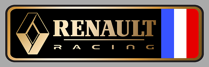 Sticker RENAULT RACING : Couleur Course