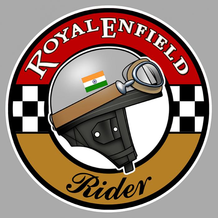 Sticker ROYAL ENFIELD RIDER : Couleur Course