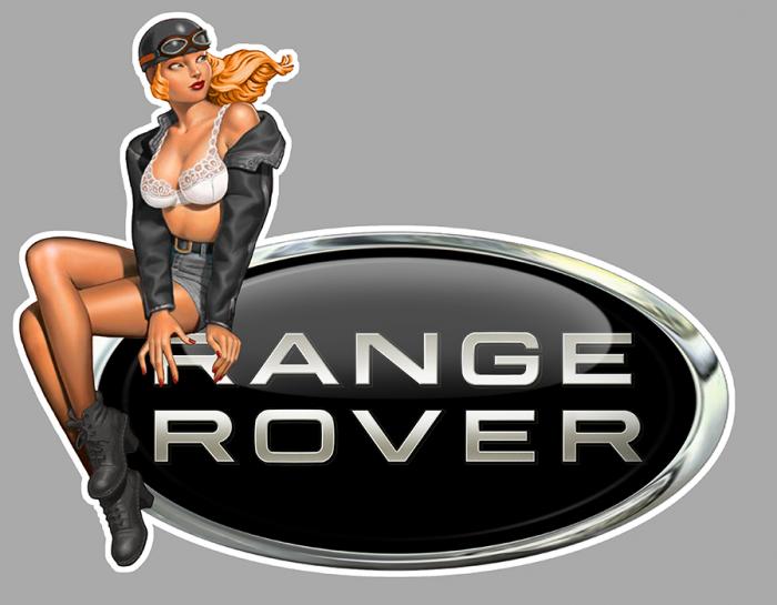 Sticker  PINUP RANGE ROVER : Couleur Course