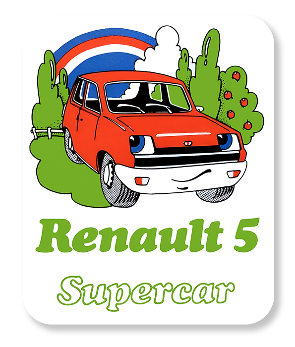 Sticker RENAULT 5 : Couleur Course