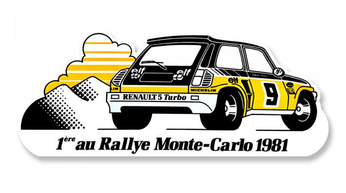 Sticker RENAULT 5 R5 TURBO : Couleur Course