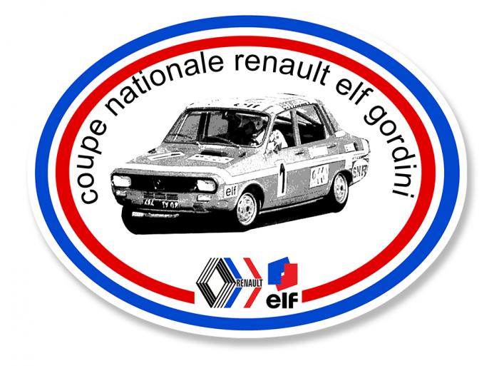 Sticker RENAULT 12 R12 GORDINI : Couleur Course