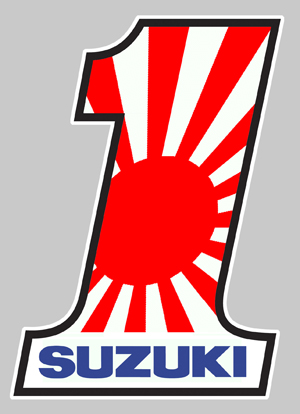 Sticker SUZUKI  : Couleur Course