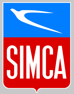 Sticker SIMCA SA050 : Couleur Course