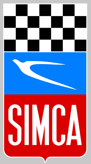 Sticker SIMCA : Couleur Course