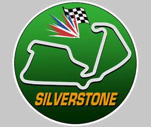 Sticker CIRCUIT SILVERSTONE : Couleur Course