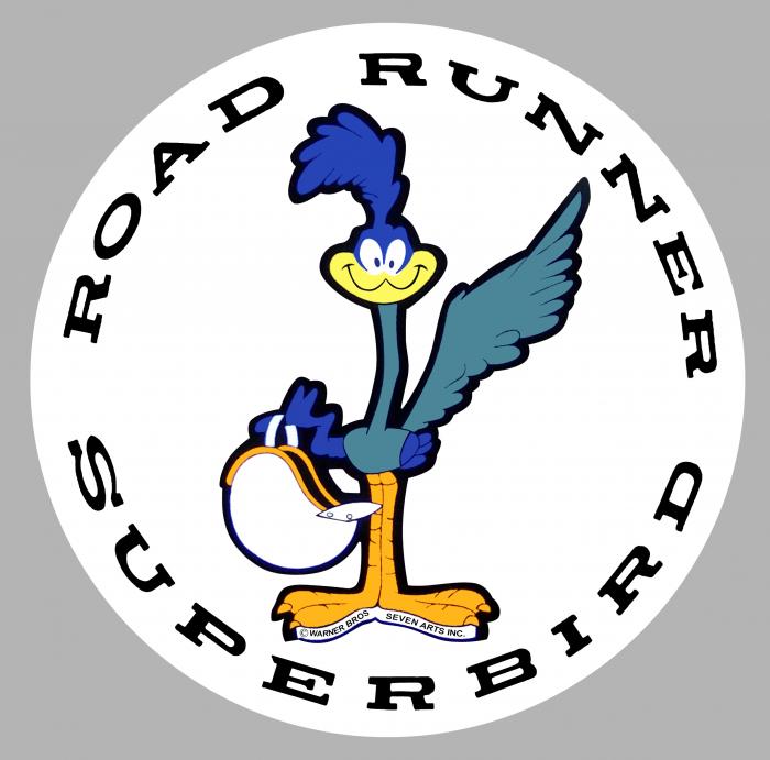 Sticker SUPERBIRD PLYMOUTH ROAD RUNNER : Couleur Course