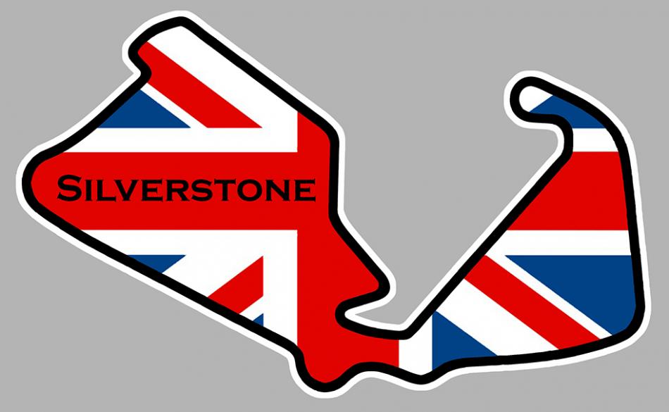 Sticker CIRCUIT SILVERSTONE : Couleur Course