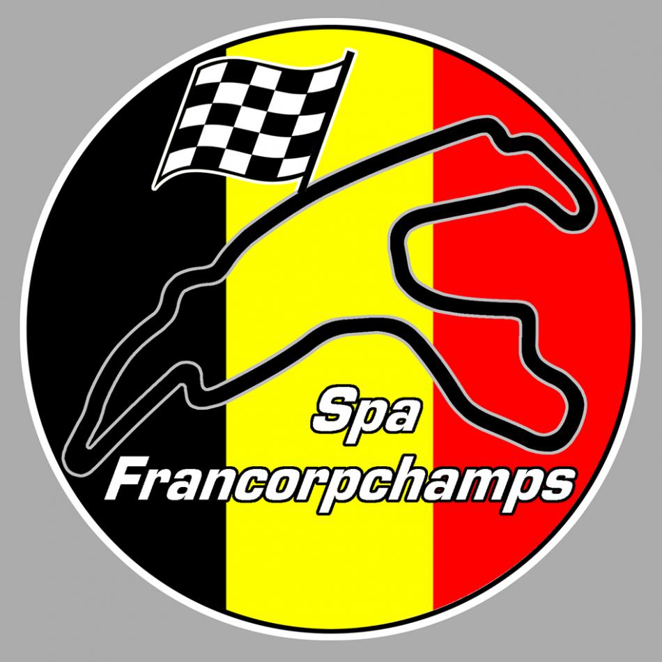 Sticker CIRCUIT SPA FRANCORCHAMPS : Couleur Course