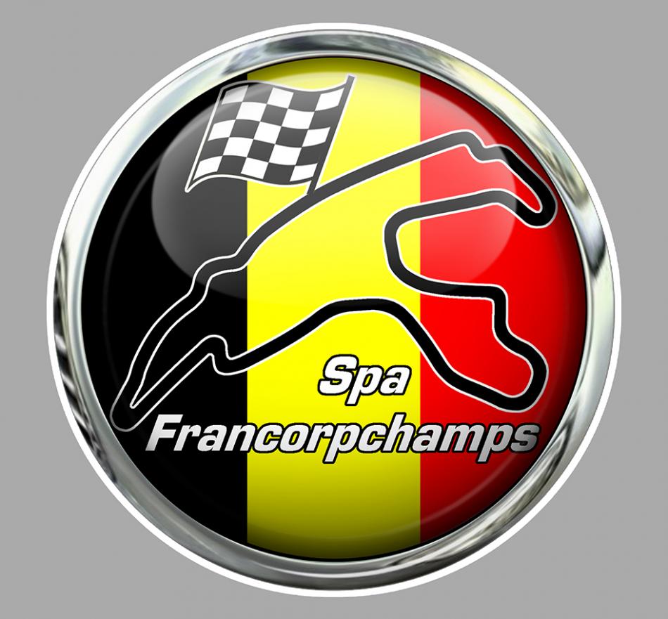Sticker CIRCUIT SPA FRANCORCHAMPS : Couleur Course