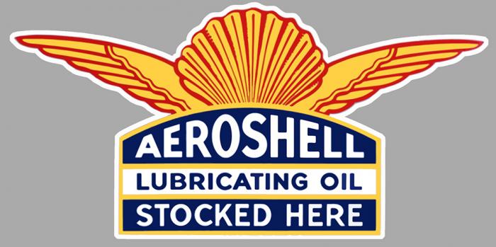 Sticker SHELL AEROSHELL : Couleur Course