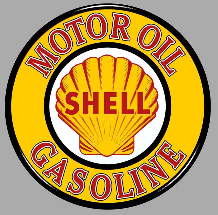 Sticker SHELL GASOLINE : Couleur Course