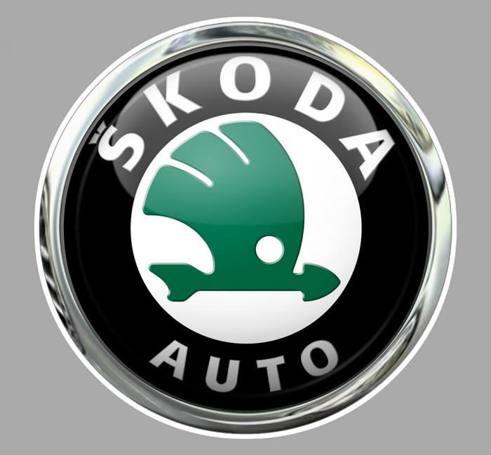 Sticker SKODA : Couleur Course