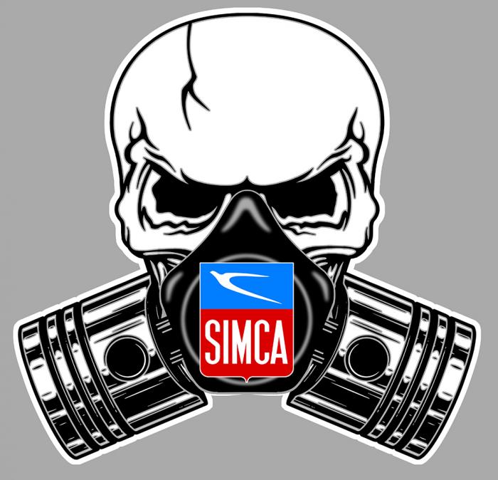 Sticker SIMCA  : Couleur Course