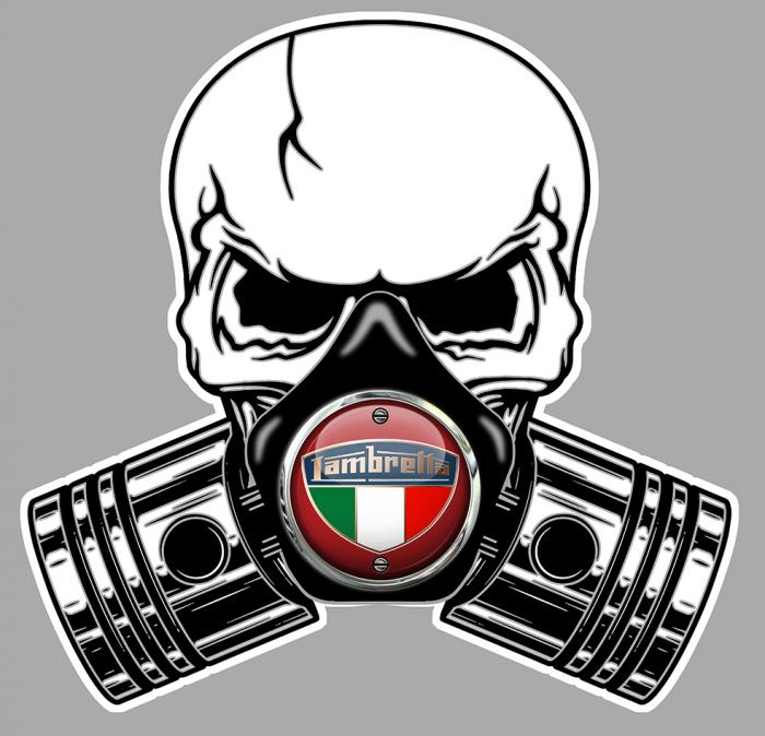 Sticker LAMBRETTA : Couleur Course