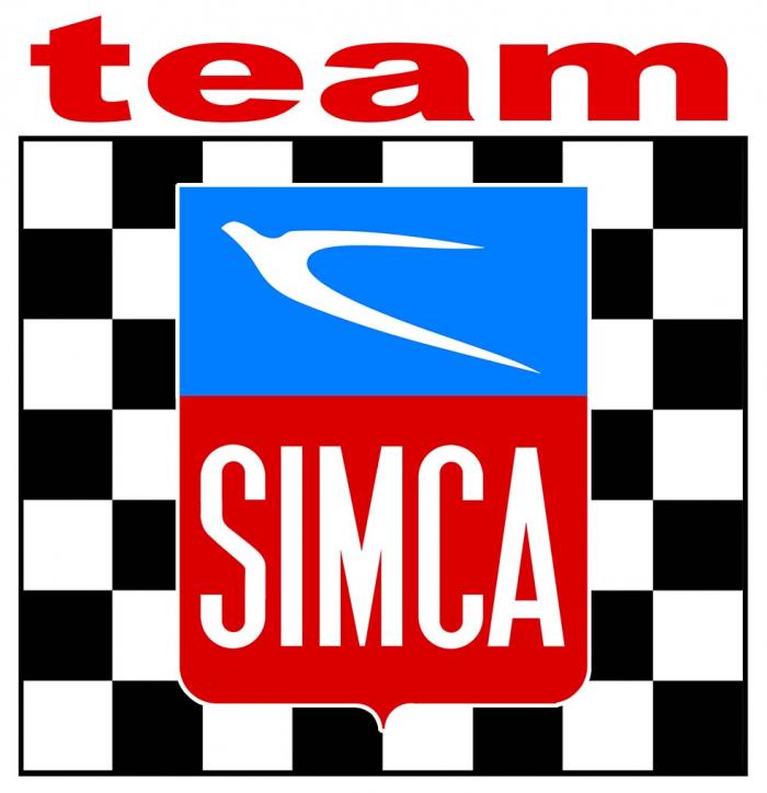 Sticker SIMCA TEAM : Couleur Course
