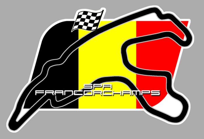 Sticker CIRCUIT SPA FRANCORCHAMPS : Couleur Course