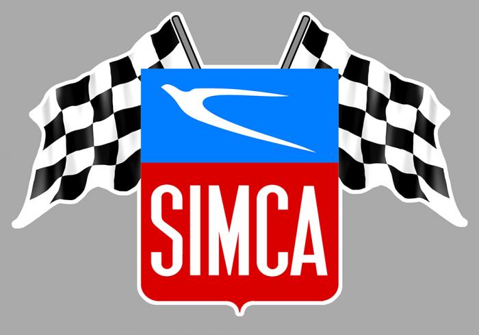 Sticker SIMCA  : Couleur Course