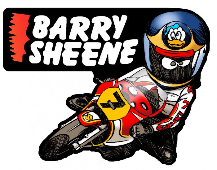 Sticker BARRY SHEENE  : Couleur Course