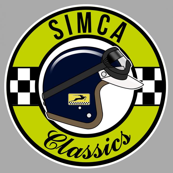 Sticker SIMCA CLASSICS : Couleur Course