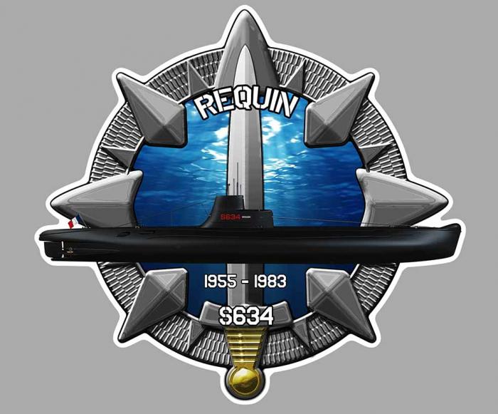 Sticker SOUS-MARIN REQUIN : Couleur Course