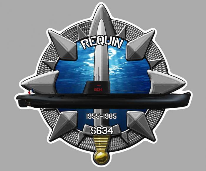 Sticker SOUS-MARIN REQUIN : Couleur Course