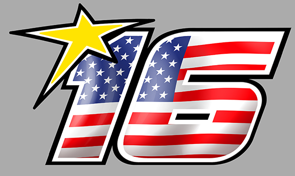 Sticker #16 USA : Couleur Course