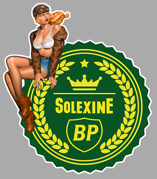 Sticker SOLEXINE PINUP : Couleur Course