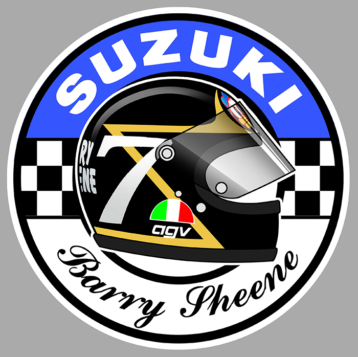 Sticker BARRY SHEENE  : Couleur Course