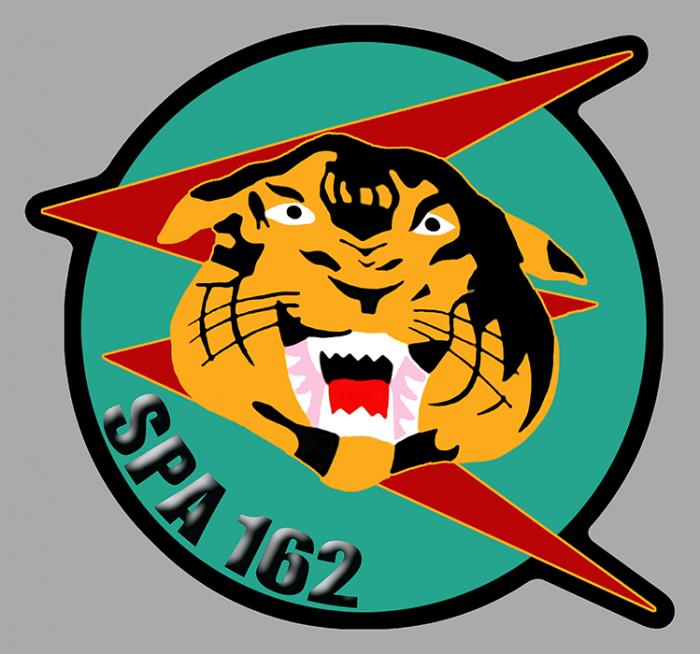 Sticker ESCADRILLE SPA 162 TIGRE : Couleur Course