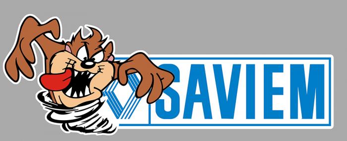 Sticker TAZ SAVIEM : Couleur Course