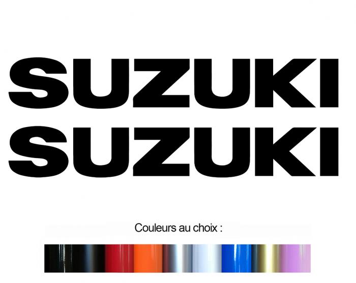 Sticker SUZUKI X 2 : Couleur Course