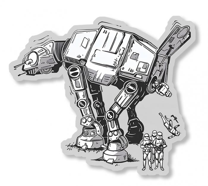 Sticker STAR WARS : Couleur Course