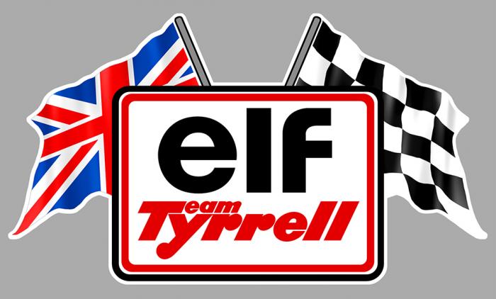 Sticker TYRRELL TEAM ELF : Couleur Course