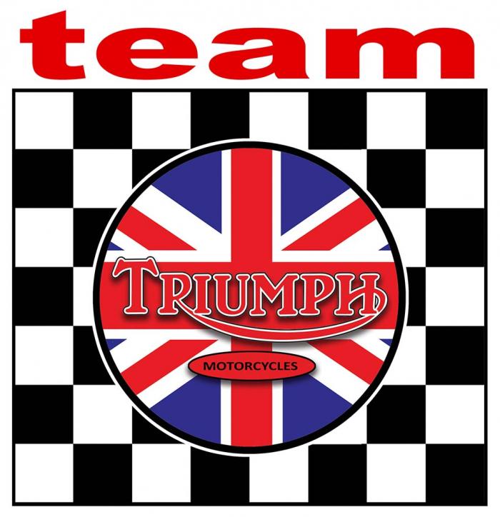 Sticker TRIUMPH TEAM : Couleur Course