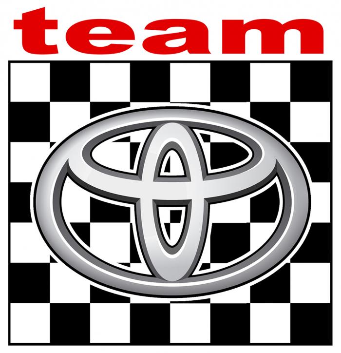 Sticker TOYOTA TEAM : Couleur Course