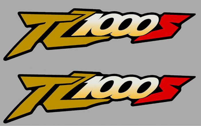 Sticker 2 X SUZUKI TL1000S : Couleur Course