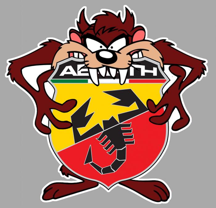 Sticker TAZ ABARTH : Couleur Course