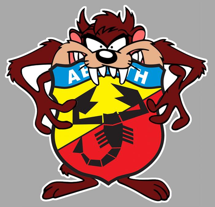 Sticker TAZ ABARTH : Couleur Course