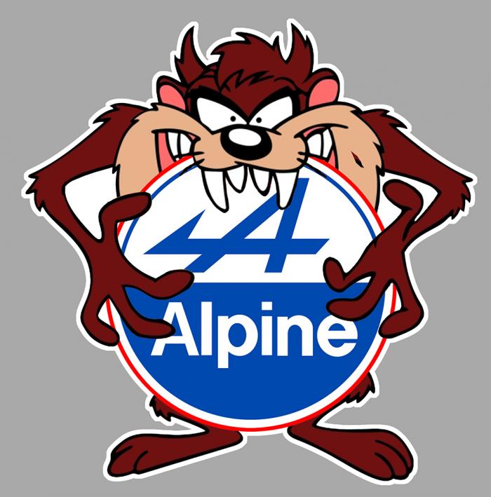 Sticker TAZ ALPINE : Couleur Course