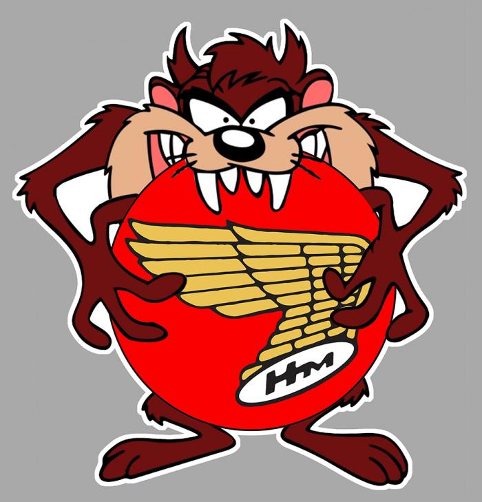 Sticker TAZ HONDA MOTO : Couleur Course