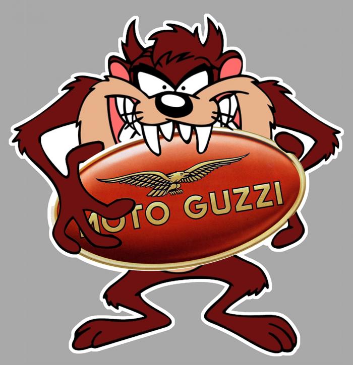 Sticker TAZ MOTO GUZZI : Couleur Course