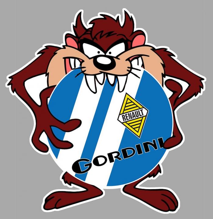 Sticker TAZ GORDINI : Couleur Course