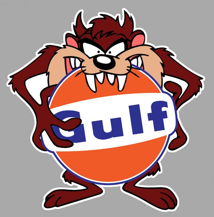 Sticker TAZ GULF : Couleur Course