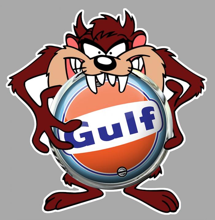 Sticker TAZ GULF : Couleur Course