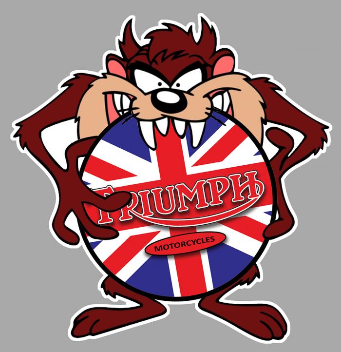 Sticker TAZ TRIUMPH : Couleur Course