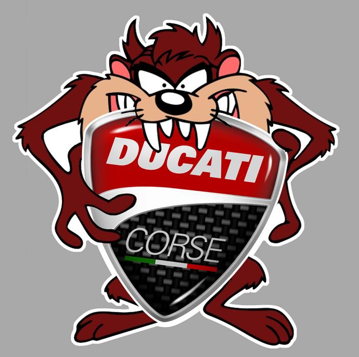 Sticker TAZ DUCATI : Couleur Course