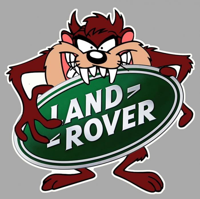 Sticker TAZ LAND ROVER : Couleur Course