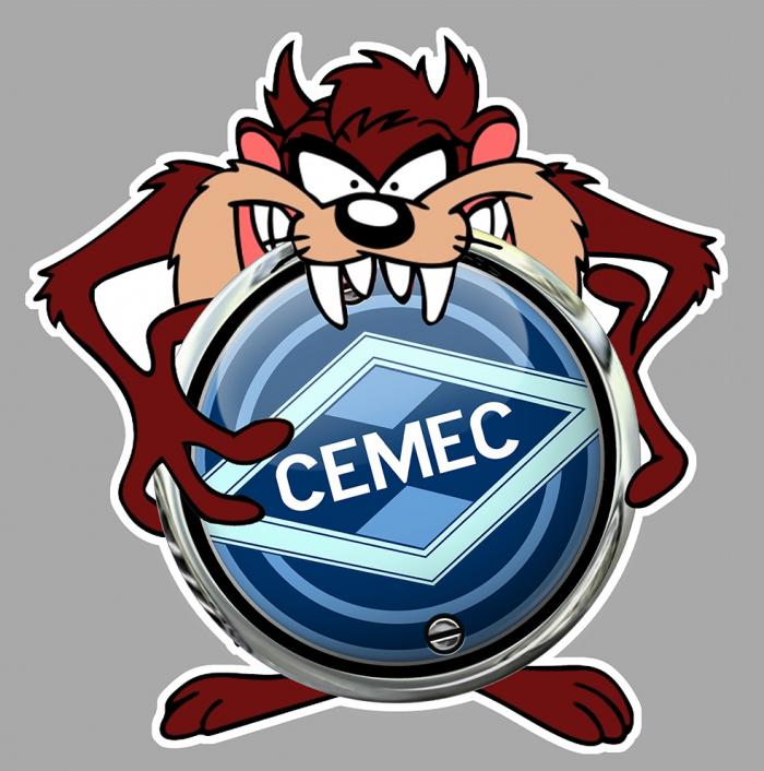 Sticker TAZ CEMEC : Couleur Course